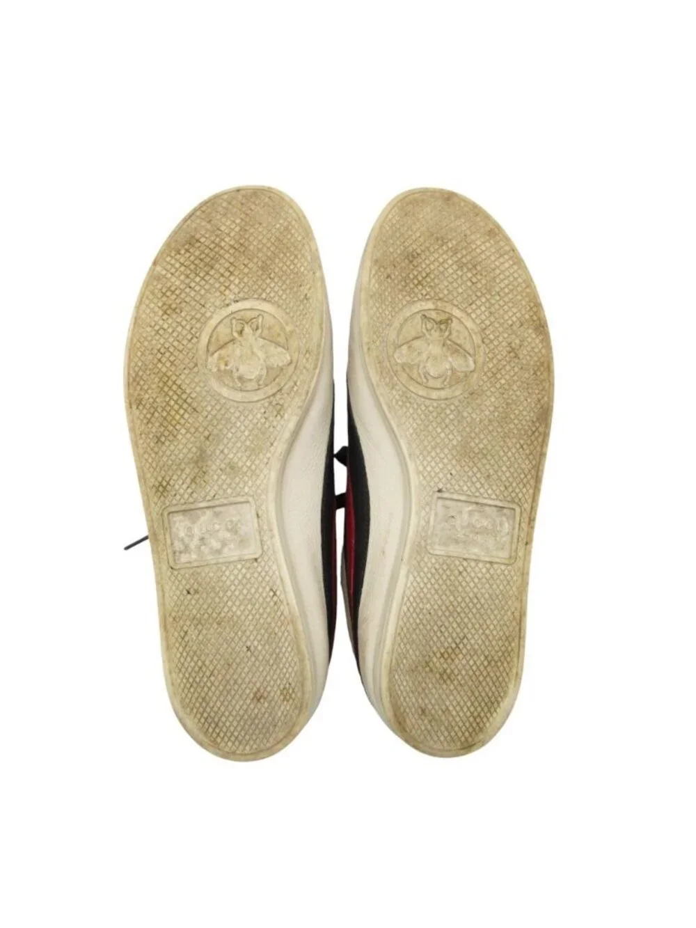 Gucci Sneakers Low Cut Falacer Ace Web Leather Cowhide Calf 6